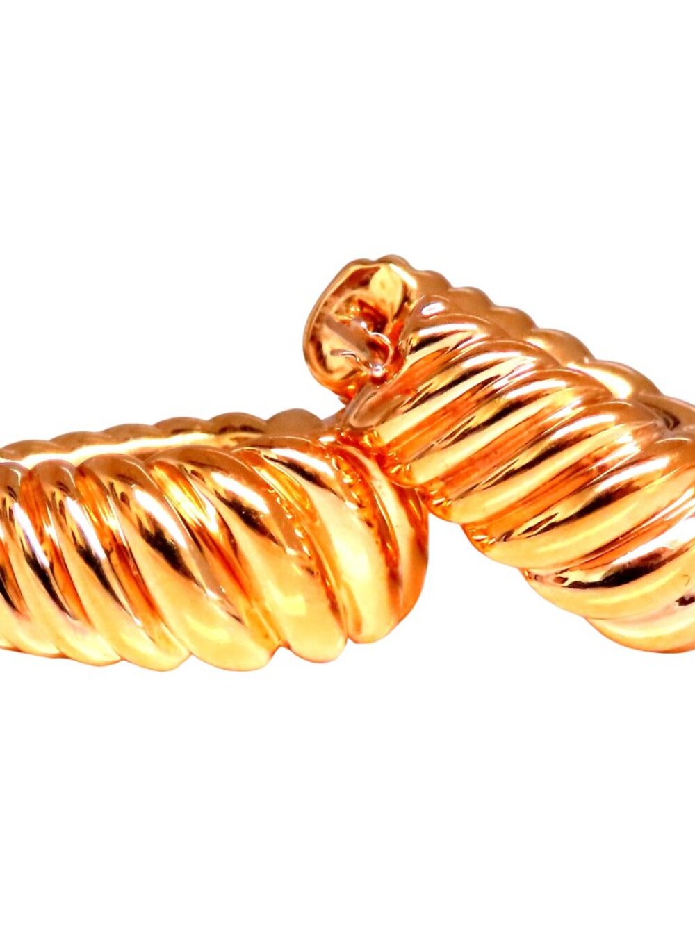 Shrimp Semi Hoop Earrings 14kt*